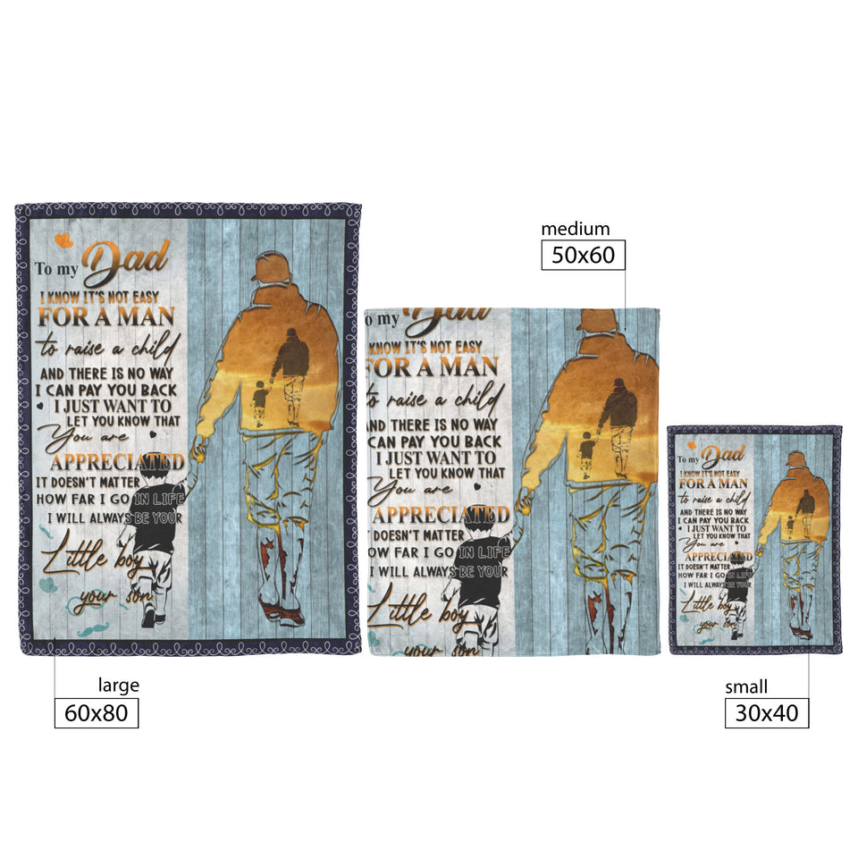 Dad Gifts Fathers Day Birthday Gifts From Son Throw Blanket