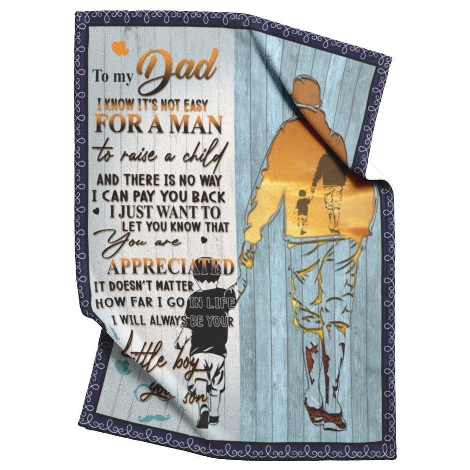 Dad Gifts Fathers Day Birthday Gifts From Son Throw Blanket