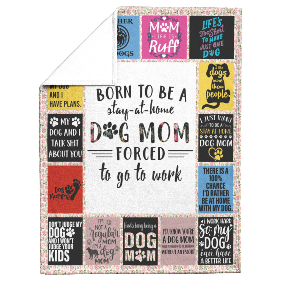 Dog Mom Theme My Dog And I Talk Shit About You Quilt Blanket copy