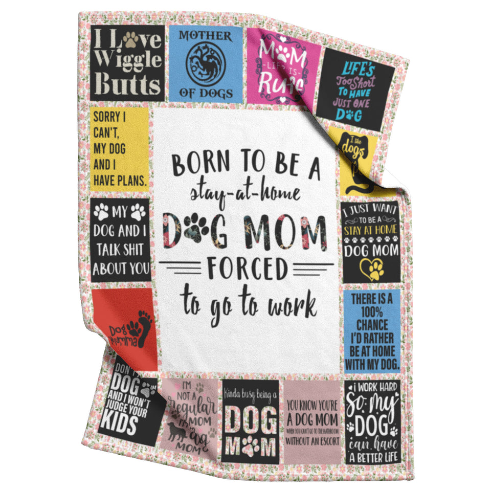 Dog Mom Theme My Dog And I Talk Shit About You Quilt Blanket copy