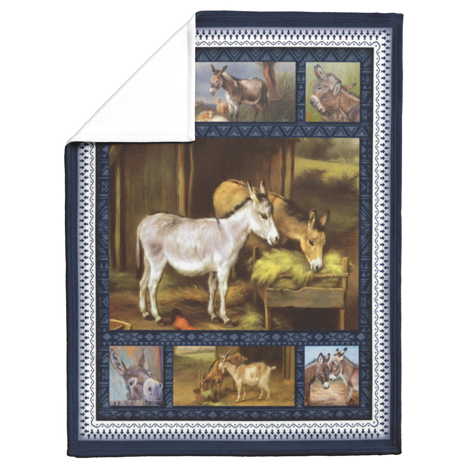 Donkey Quilt, Gifts For Donkey Lover