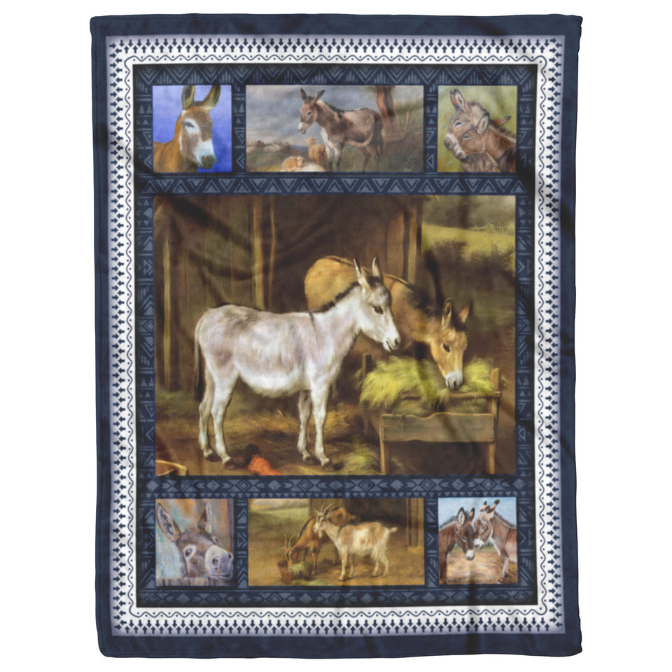 Donkey Quilt, Gifts For Donkey Lover