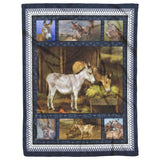 Donkey Quilt, Gifts For Donkey Lover