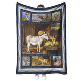 Donkey Quilt, Gifts For Donkey Lover