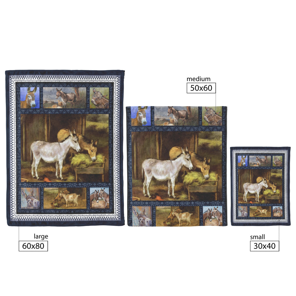 Donkey Quilt, Gifts For Donkey Lover