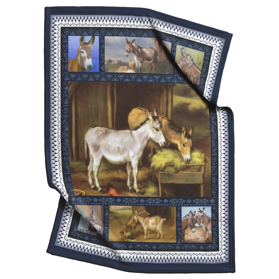 Donkey Quilt, Gifts For Donkey Lover