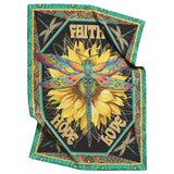 Dragonfly Faith Hope Love Blanket copy
