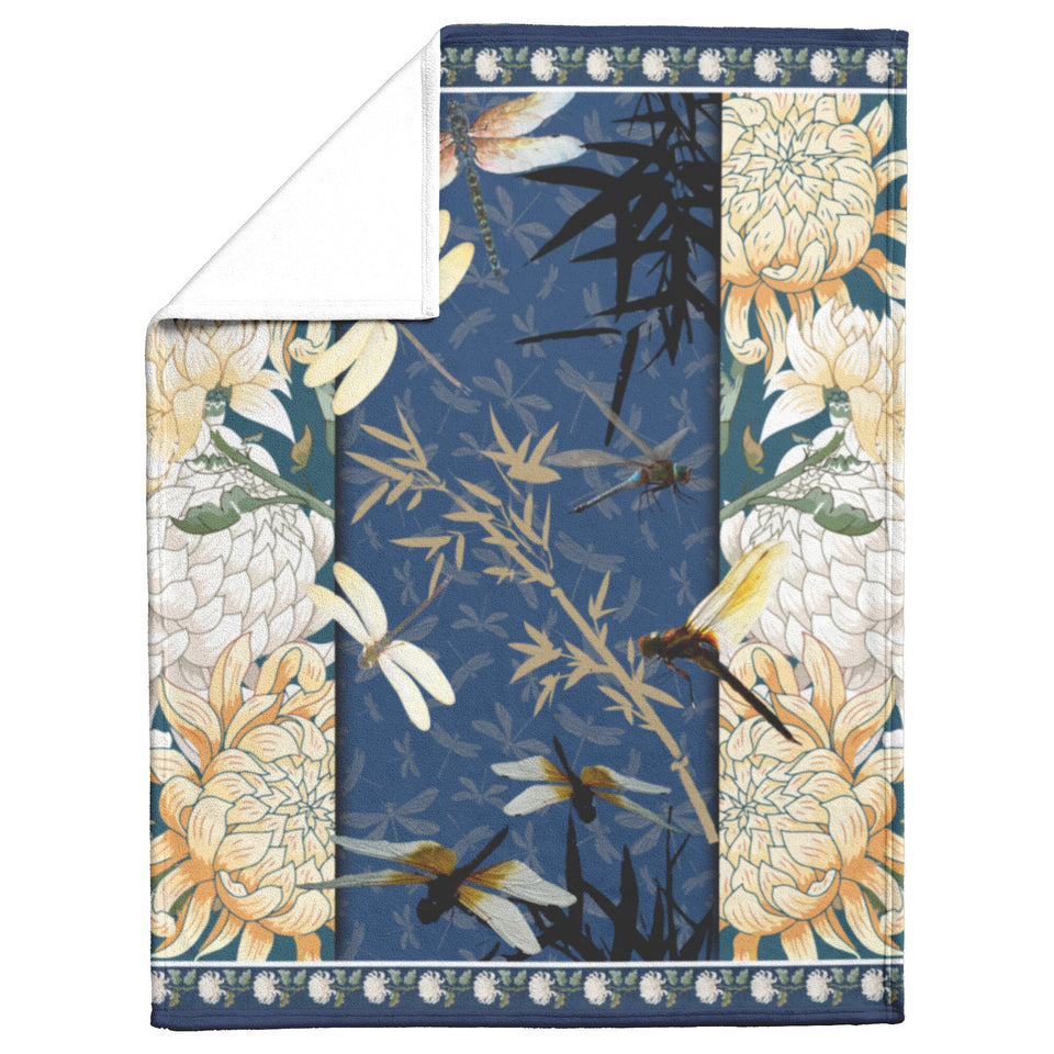 Dragonfly Four Season Christmas Blanket
