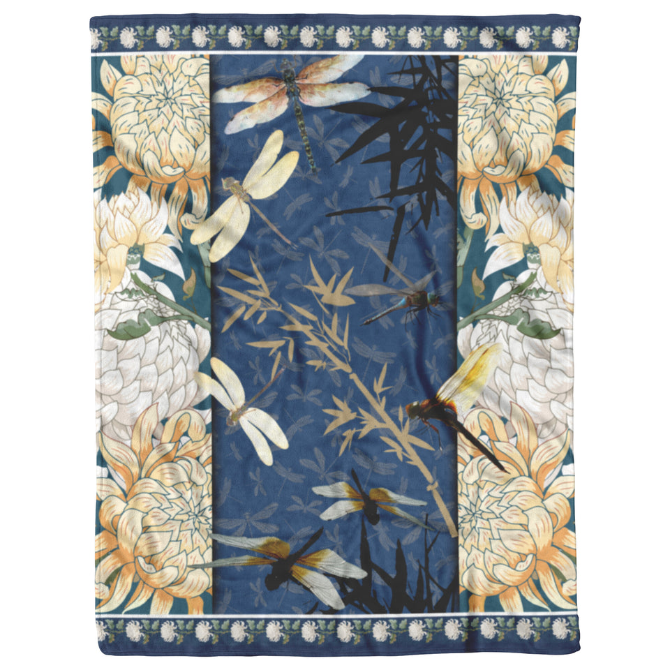 Dragonfly Four Season Christmas Blanket