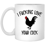 Naughty Gifts for Him, Mature Mug, Mature Coffee Mugs, I Effing Love Your Cock, Mature Gifts for Him, Funny Valentines Day Birthday Gift Boyfriend Hus 11Oz