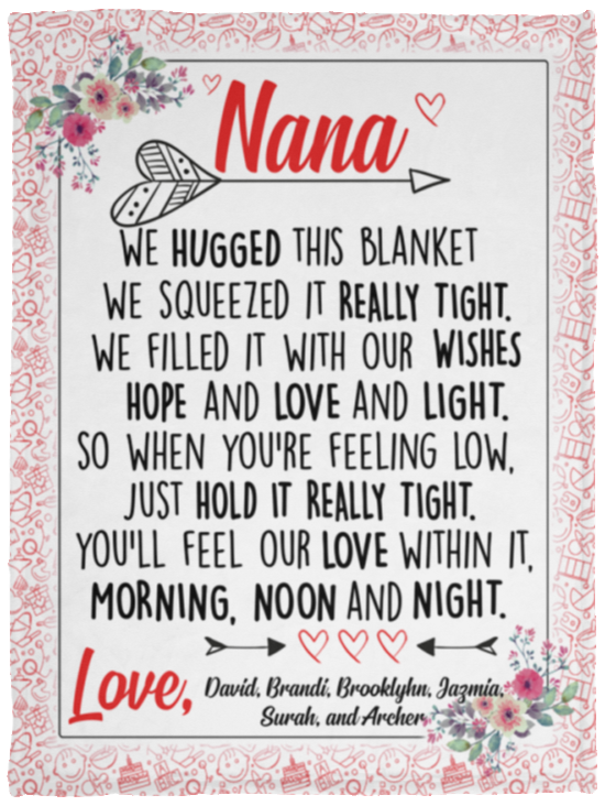 David, Brandi, Brooklyhn, Jazmia, Surah, and Archer - VPS Cozy Plush Fleece Blanket - 30x40