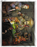 Big Chris Art Blanket, Big Chris Art - Slasher Blanket, Slasher Playing Poker - Art Blanket - Cozy Plush Fleece Blanket - 80"x60"