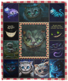 Cheshire Cat Blanket, Alice In Wonderland Fleece, Sherpa Blanket - VPM Cozy Plush Fleece Blanket - 50x60