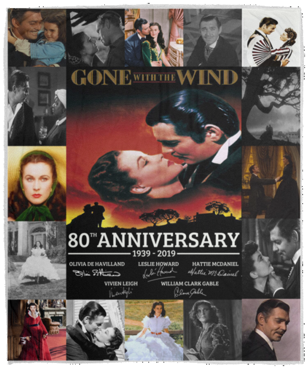 Gone with The Wind Fleece Blanket VPM Cozy Plush Fleece Blanket - 50x60