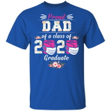 Proud Dad of A Class of 2020 Graduate T-Shirt Quarantined Floral Shirt