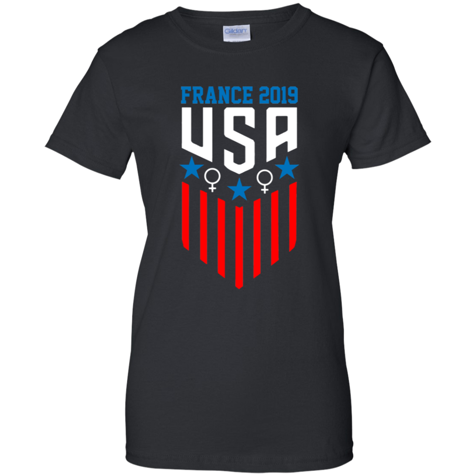 USA Soccer Jersey Womens Team 2019 Cup (G200L GUC Women's T-Shirt Black)