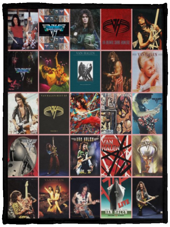 Van Halen Blanket Van Halen For Fan Fleece Sherpa Throw Soft and Warm, Gift Idea - VPS Cozy Plush Fleece Blanket - 30x40