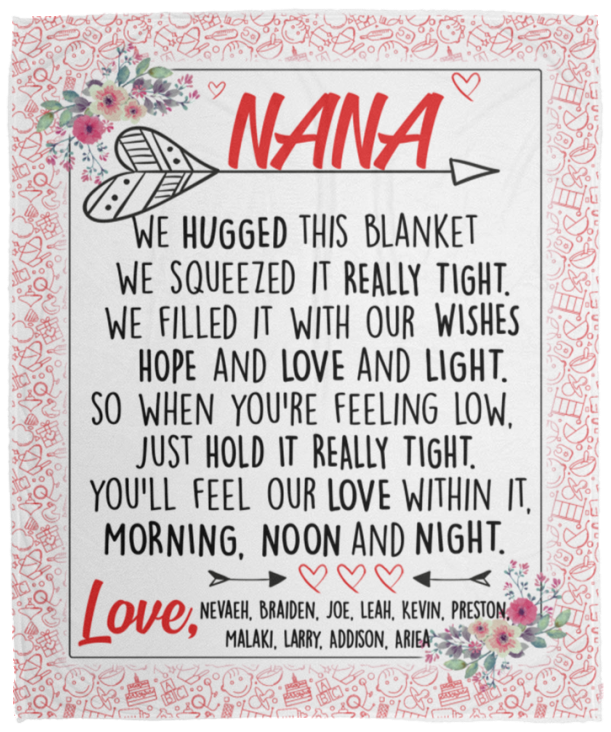 Nevaeh, Braiden, Joe, Leah, Kevin, Preston, Malaki, Larry, Addison, Ariea - VPM Cozy Plush Fleece Blanket - 50x60