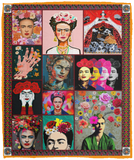 Paint By Your Mind Love Blanket, Frida Kahlo Fleece, Sherpa Blanket - VPM Cozy Plush Fleece Blanket - 50x60