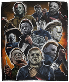 Halloween Michael Myers Ultra-Soft Warm Micro Fleece Throw Blanket Sherpa D5 - VPM Cozy Plush Fleece Blanket - 50x60
