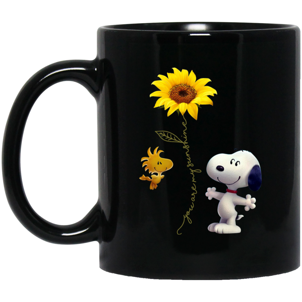 Snoopy You are my sunshine Coffee Mug, Snoopy Mug, Dog Mom Sunflower 11oz CC
