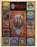 Grateful Dead Blanket, Grateful Dead Quilt, Fleece Sherpa Blanket Halloween V1 - VPL Cozy Plush Fleece Blanket - 60x80