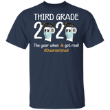 third Grade The Year When Shit Got Real Quarantined Shirt Youth T-Shirt