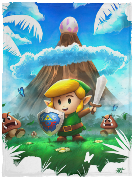 Link's awakening Blanket 30x40 - VPS Cozy Plush Fleece Blanket - 30x40