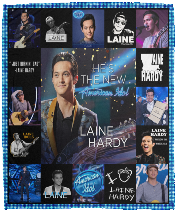 Laine Hardy Blanket, American Idol season 17 Fleece, Sherpa Blanket VPM Cozy Plush Fleece Blanket - 50x60