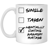 Funny Kakashi Hatake Cosplay Costume Lover Mug, Coffee, Tea Cup. Ideal Novelty Gift for Naruto Fans Manga, Otaku, Japan, Naruto, Japanese Anime Lovers. 11 oz.