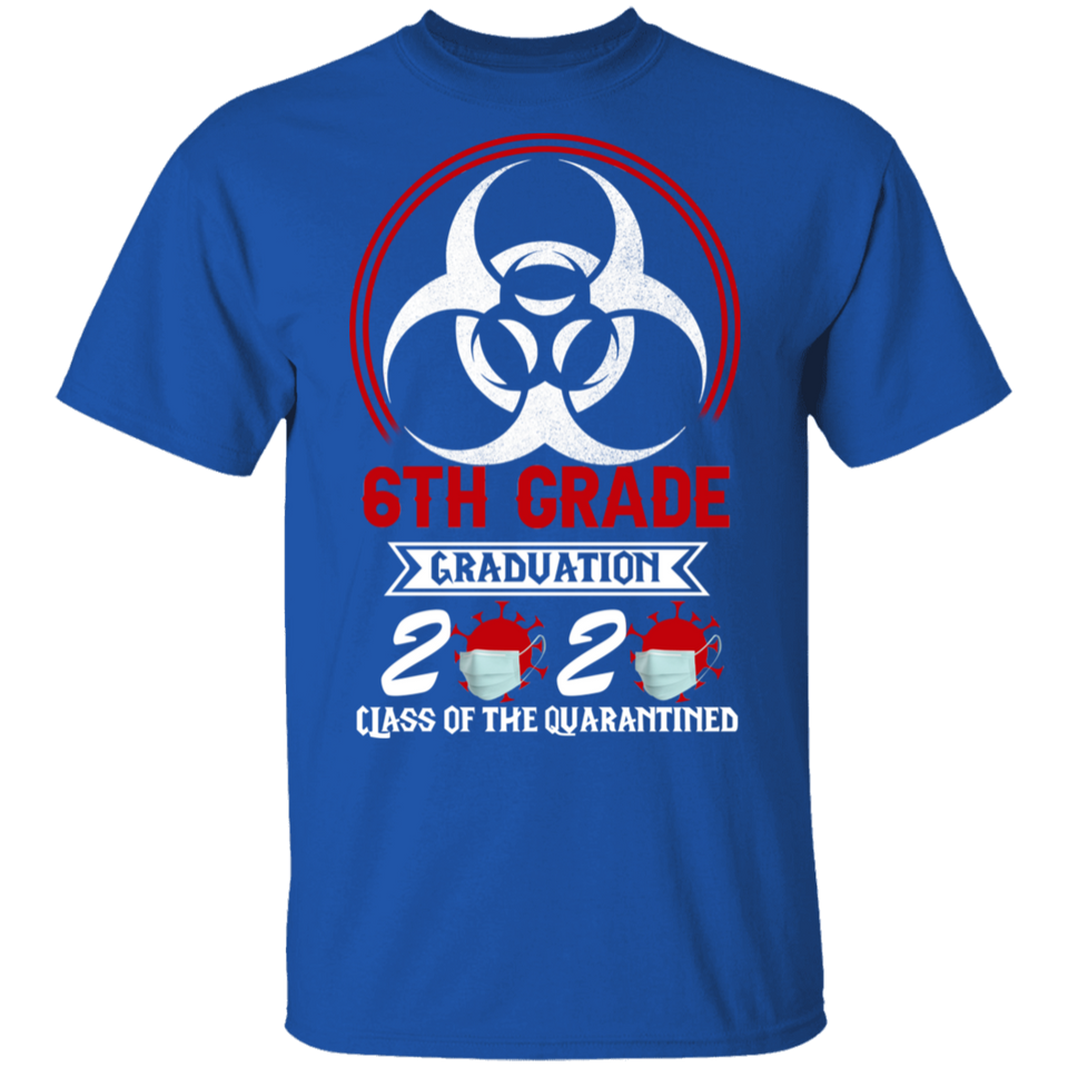 6th Grade Graduation 2020 Class of Quarantined Shirt T-Shirt for Boys