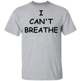 I Cant Breathe Mens Shirts Protest Tees Black Lives Matter END Police Brutality Now