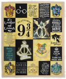 Harry Potter Blanket, Harry Potter Quilt - Fleece, Sherpa Blanket VPM Cozy Plush Fleece Blanket - 50x60