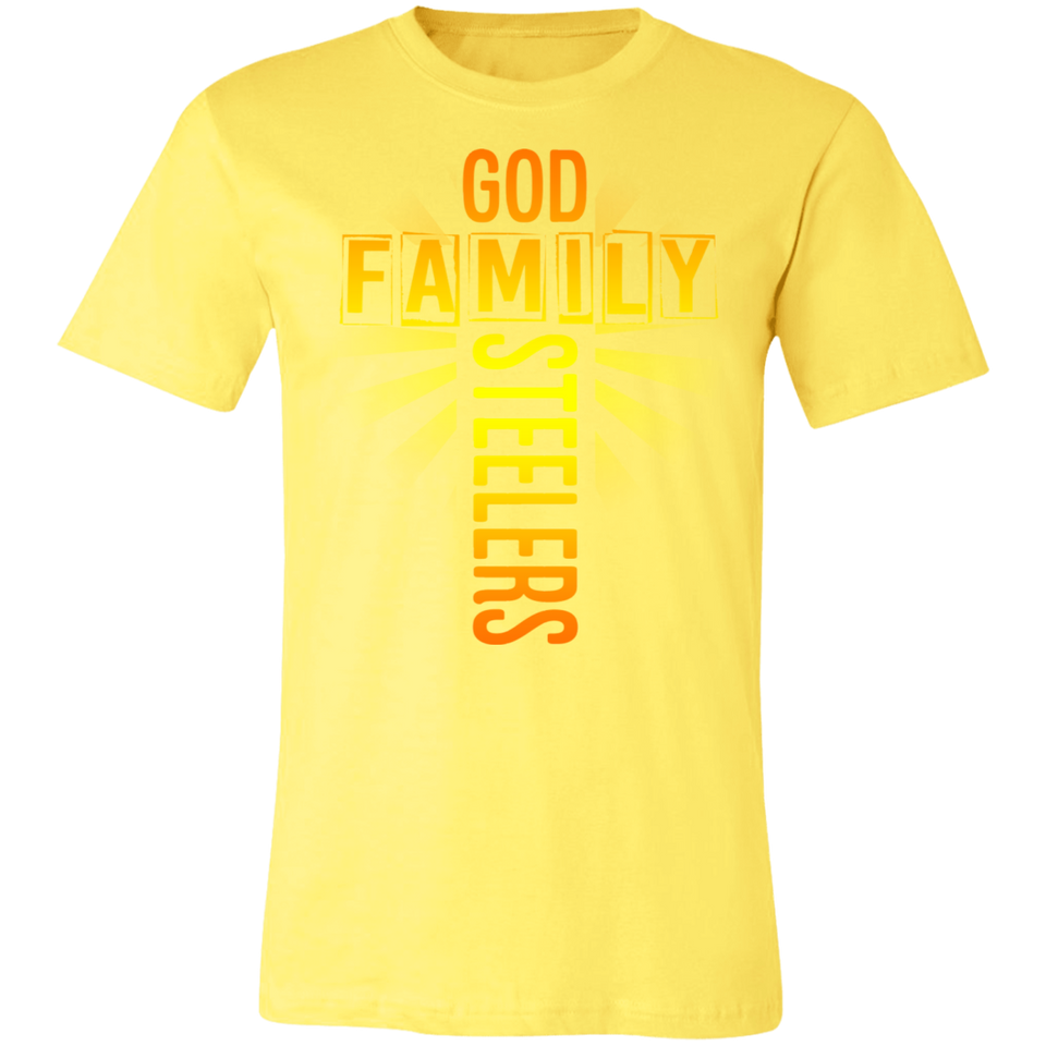 God Family Steelers T-Shirt Steelers Fan Unisex Jersey Short-Sleeve Tshirt