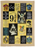 Harry Potter Blanket, Harry Potter Quilt - Fleece, Sherpa Blanket VPS Cozy Plush Fleece Blanket - 30x40