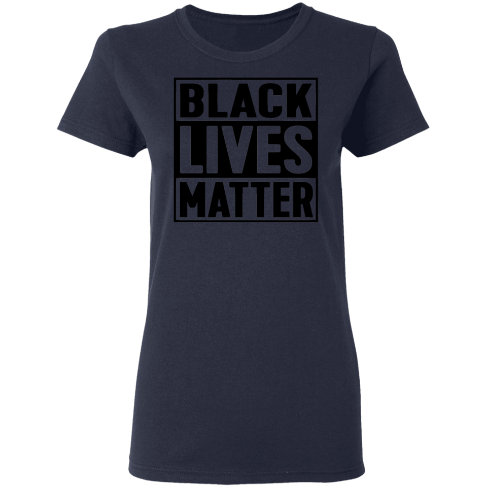 Black Lives Matter T-Shirt I Cant Breathe All Size (S-5XL) + Color  Black BLM Womens