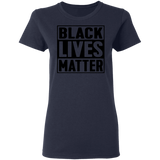 Black Lives Matter T-Shirt I Cant Breathe All Size (S-5XL) + Color  Black BLM Womens