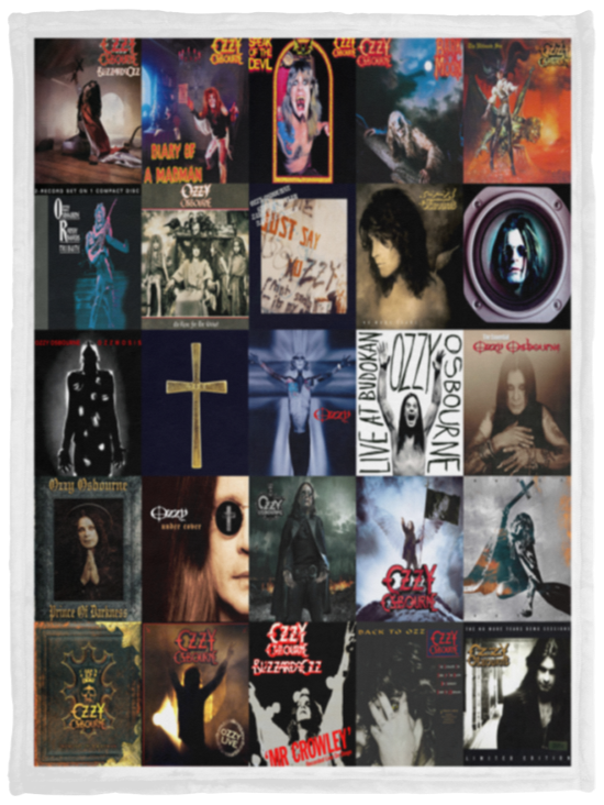 Ozzy Osbourne Blanket Fleece Sherpa Throw Quilt for Bedroom Living Room Sofa V3 VPS Cozy Plush Fleece Blanket - 30x40