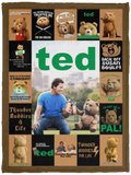 Ted Movie Blanket, Ted Movie Fleece, Sherpa Blanket - VPS Cozy Plush Fleece Blanket - 30x40