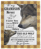 To My Grandson Blanket, Grandma to Grandson Blanket, Never Forget That I Love You Blanket, To My Grandson From Grandma Blanket, To My Grandson From Grandma Gifts - Cozy Plush Fleece Blanket - 50"x60"