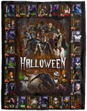 This is My Halloween Watching Movie Blanket Fictional Characters Fleece Blanket VPL Cozy Plush Fleece Blanket - 60x80