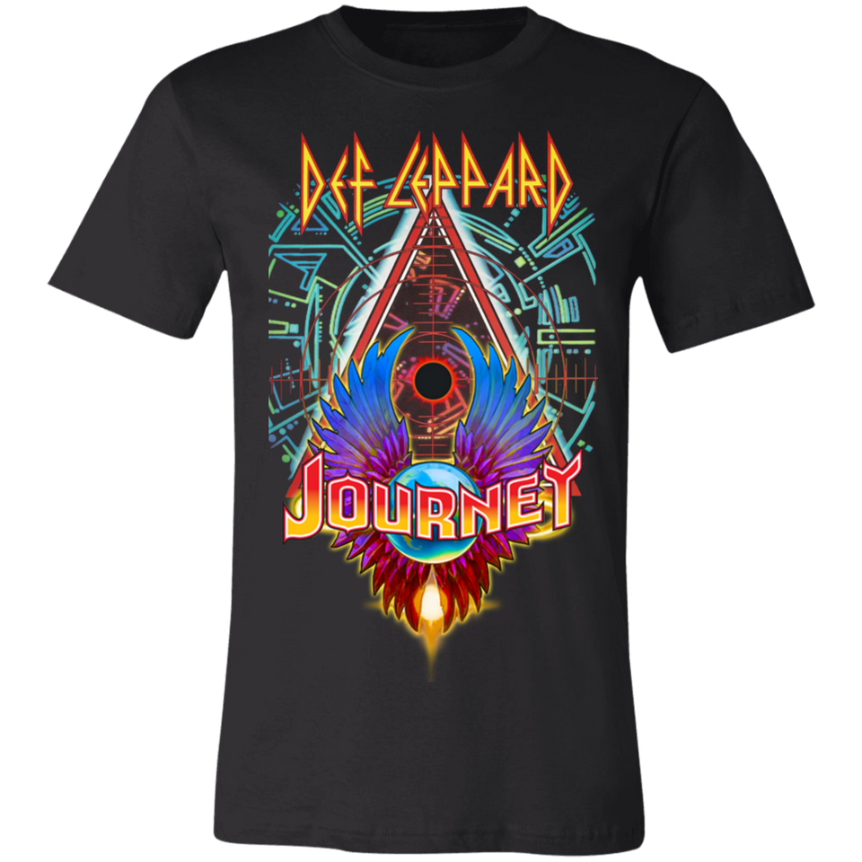 Def Leppard & Journey Tour Dates 2018 Shirt-Gift Tanks for Rock Band Lovers - 3001C Bella + Canvas Unisex Jersey Short-Sleeve T-Shirt