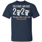 Second Grade The Year When Shit Got Real Quarantined Shirt Youth T-Shirt