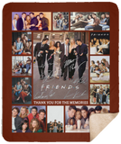 Mr.Jyotis Friends Blanket, Friends Tv Show Signature Actors Thank You for The Memories Best Gift Christmas Blanket - Sherpa Blanket - 50"x60"