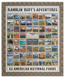 Ramblin' Rudy's Adventures - VPM Cozy Plush Fleece Blanket - 50x60
