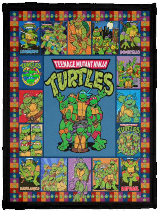 Teenage Mutant Ninja Turtles Blanket, Ninja Turtles Fleece, Sherpa Blanket - VPS Cozy Plush Fleece Blanket - 30x40