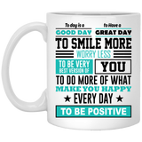 Be Awesome Inspirational Motivational Happiness Quotes Ceramic Gift Coffee Mug 11oz