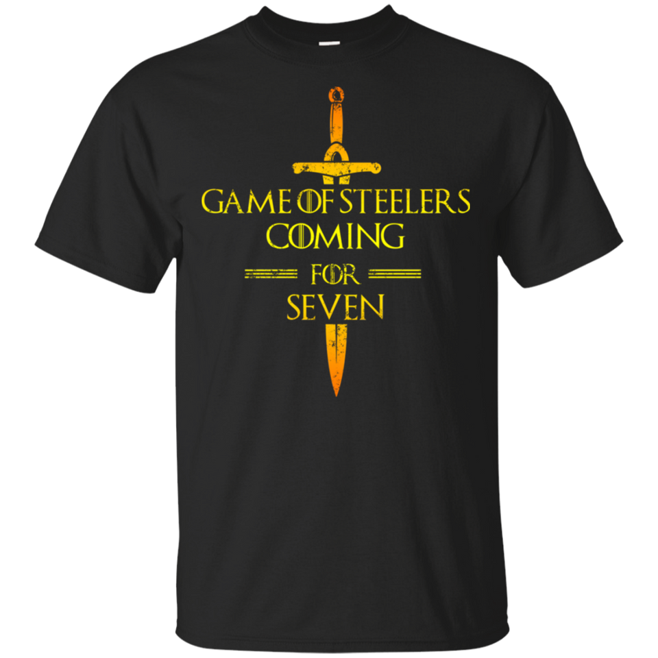 Game of Steelers Coming for Seven T-Shirt, Funny T-shirt for Steelers Fans G200 Gildan Ultra Cotton T-Shirt b