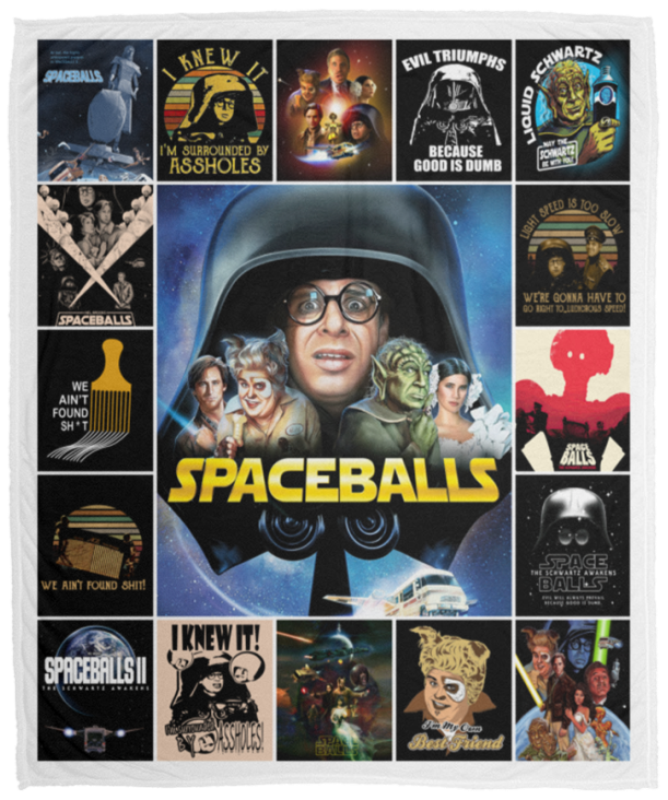Spaceballs Blanket, Spaceballs Movie Fleece, Sherpa Blanket VPM Cozy Plush Fleece Blanket - 50x60