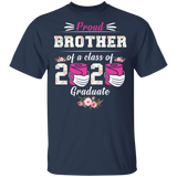 Proud Brother of A Class of 2020 Graduate T-Shirt Quarantined Floral Shirt